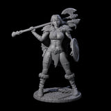 Screemel - Confident Barbarian Miniature for Dungeons and Dragons, Pathfinder or other TTRPGs