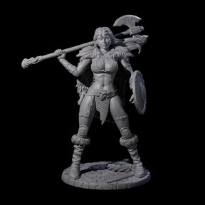 Screemel - Confident Barbarian Miniature for Dungeons and Dragons, Pathfinder or other TTRPGs