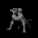 Screetching Dire Ram Miniature for Dungeons and Dragons, Pathfinder or other TTRPGs