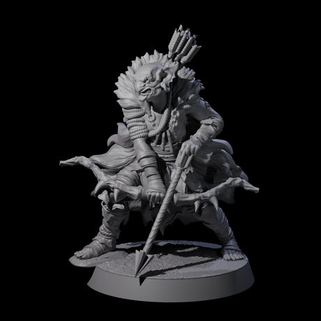 Sculking Marsh Archer A Miniature for Dungeons and Dragons, Pathfinder or other TTRPGs