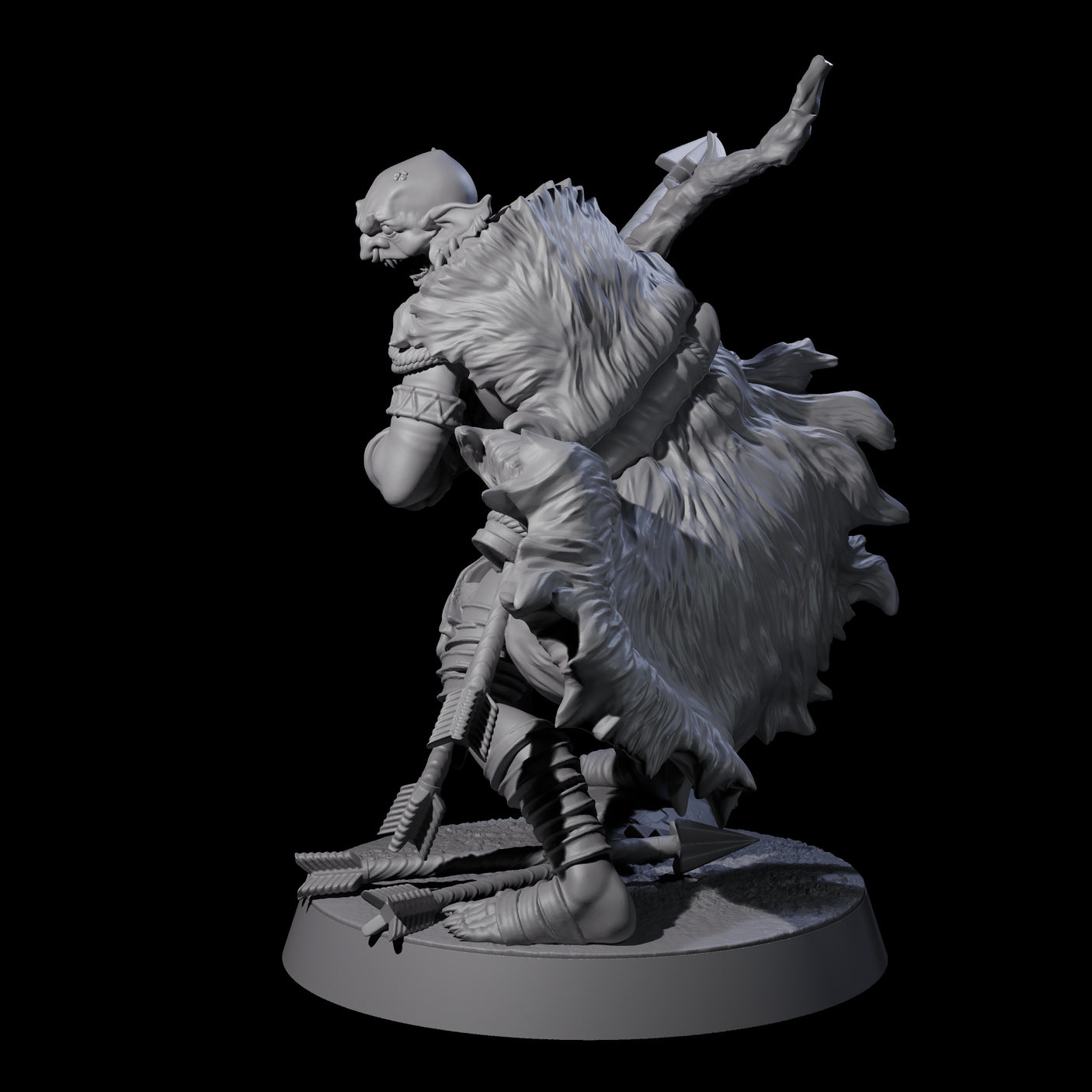 Sculking Marsh Archer B Miniature for Dungeons and Dragons, Pathfinder or other TTRPGs