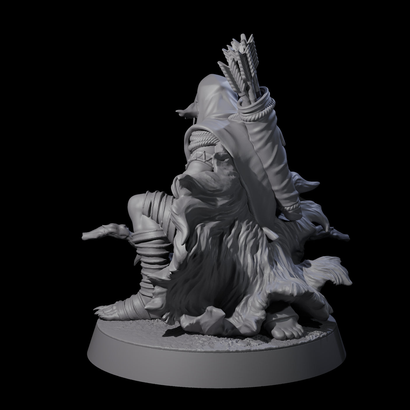 Sculking Marsh Archer C Miniature for Dungeons and Dragons, Pathfinder or other TTRPGs