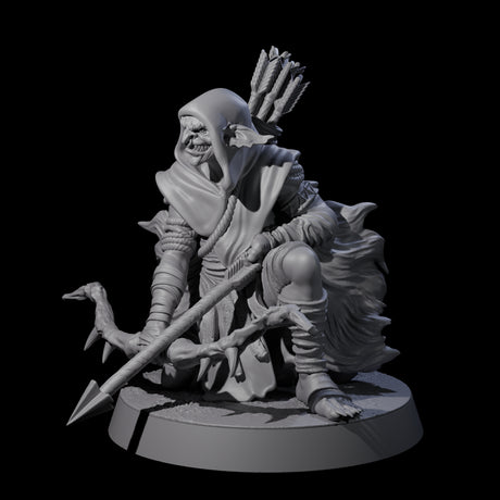 Sculking Marsh Archer C Miniature for Dungeons and Dragons, Pathfinder or other TTRPGs