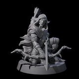 Sculking Marsh Archer C Miniature for Dungeons and Dragons, Pathfinder or other TTRPGs