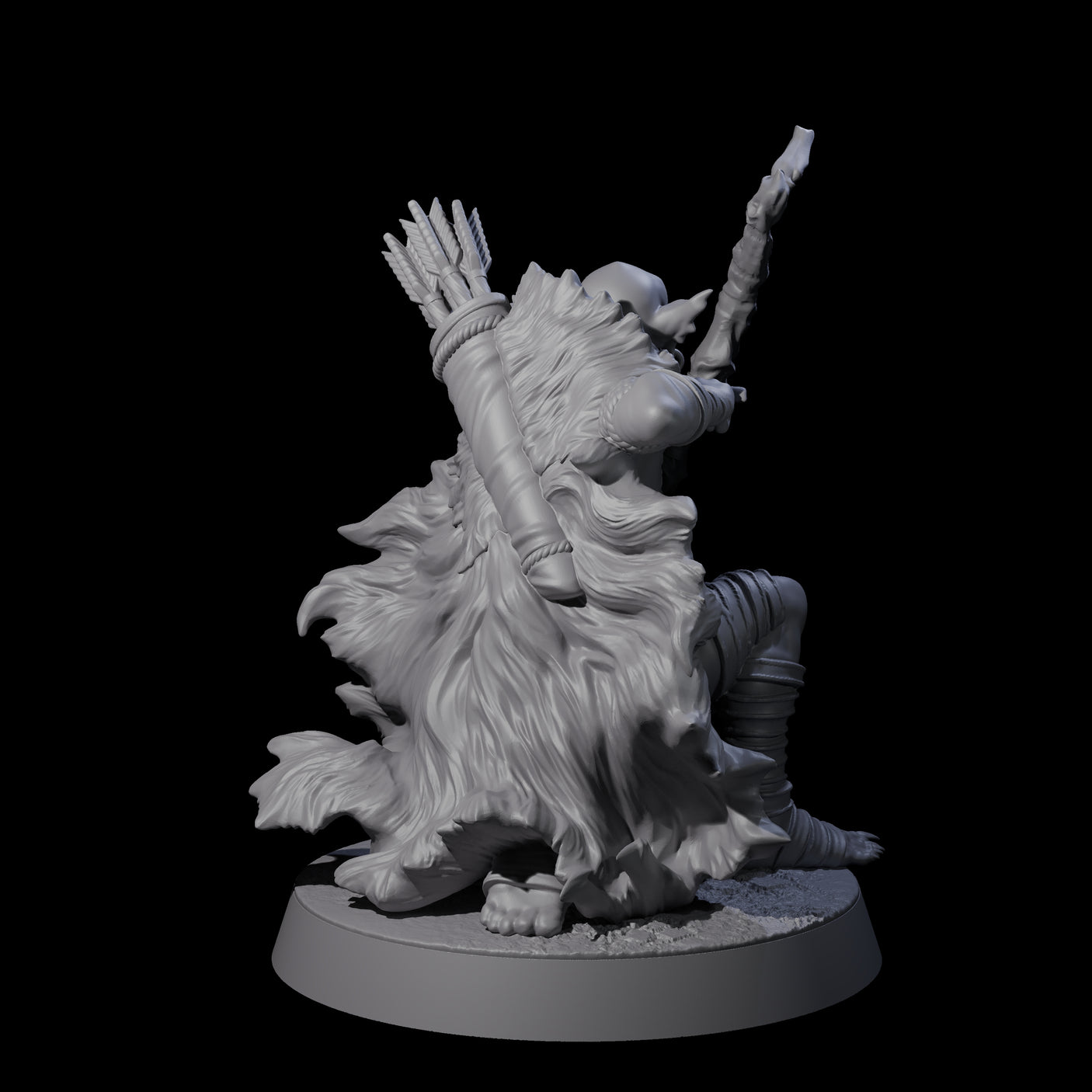 Sculking Marsh Archer D Miniature for Dungeons and Dragons, Pathfinder or other TTRPGs