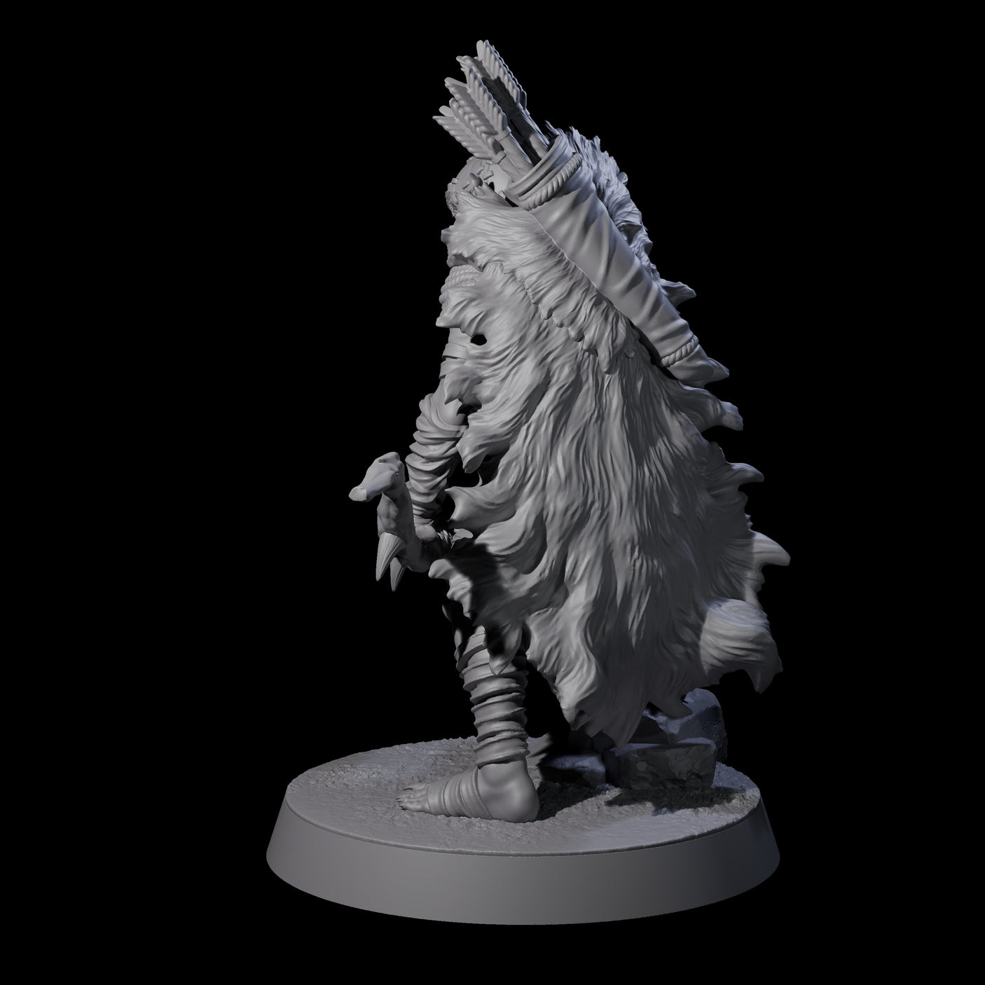 Sculking Marsh Archer E Miniature for Dungeons and Dragons, Pathfinder or other TTRPGs