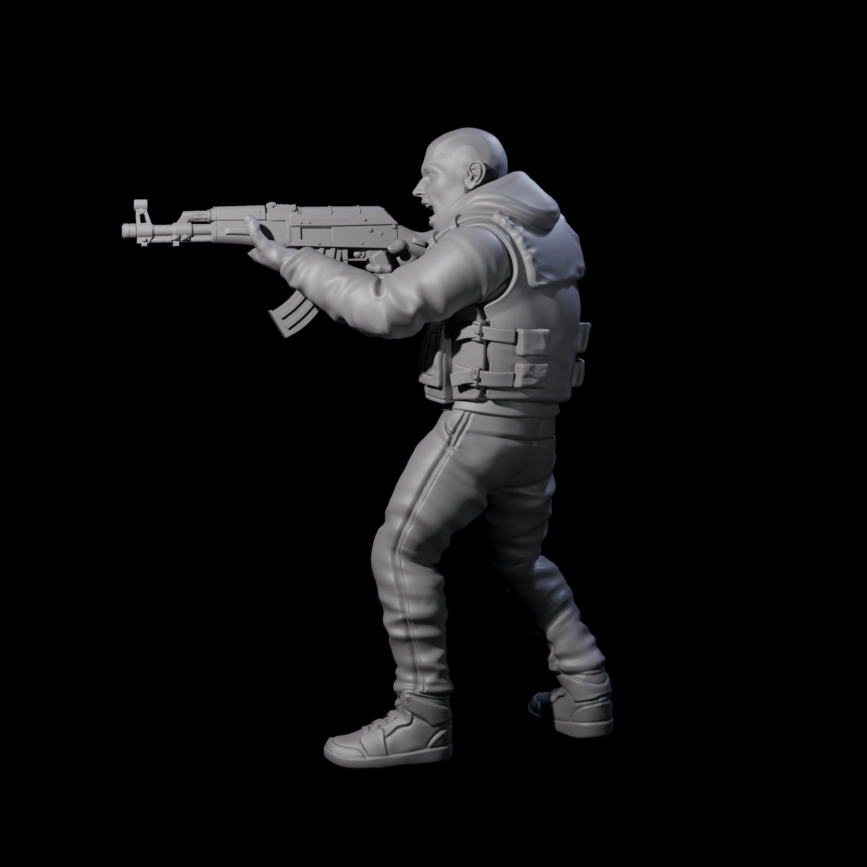 Scummy Russian Mercenary A Miniature for Dungeons and Dragons, Pathfinder or other TTRPGs