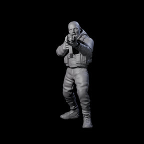Scummy Russian Mercenary A Miniature for Dungeons and Dragons, Pathfinder or other TTRPGs