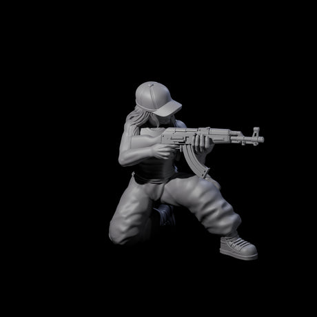 Scummy Russian Mercenary B Miniature for Dungeons and Dragons, Pathfinder or other TTRPGs