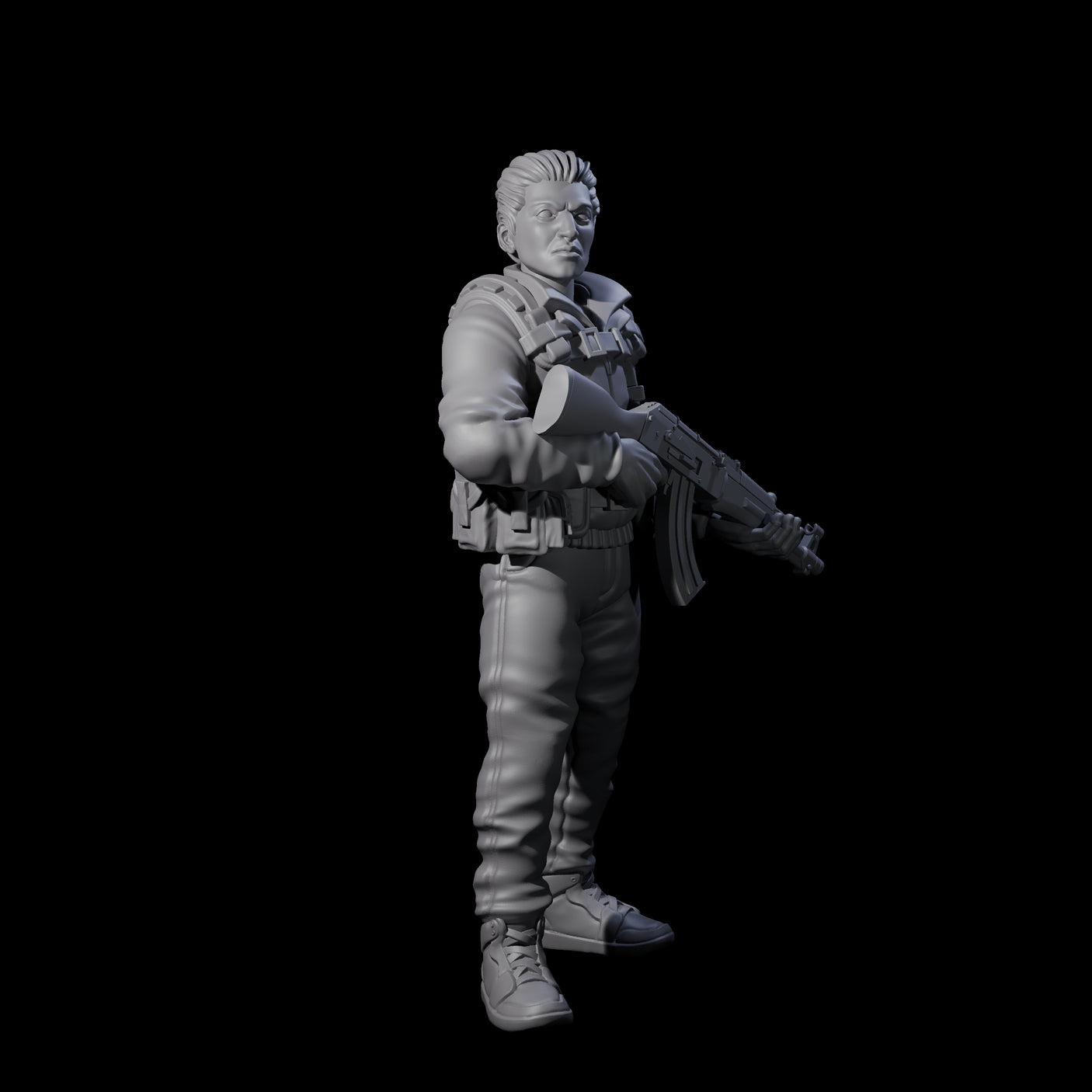 Scummy Russian Mercenary C Miniature for Dungeons and Dragons, Pathfinder or other TTRPGs