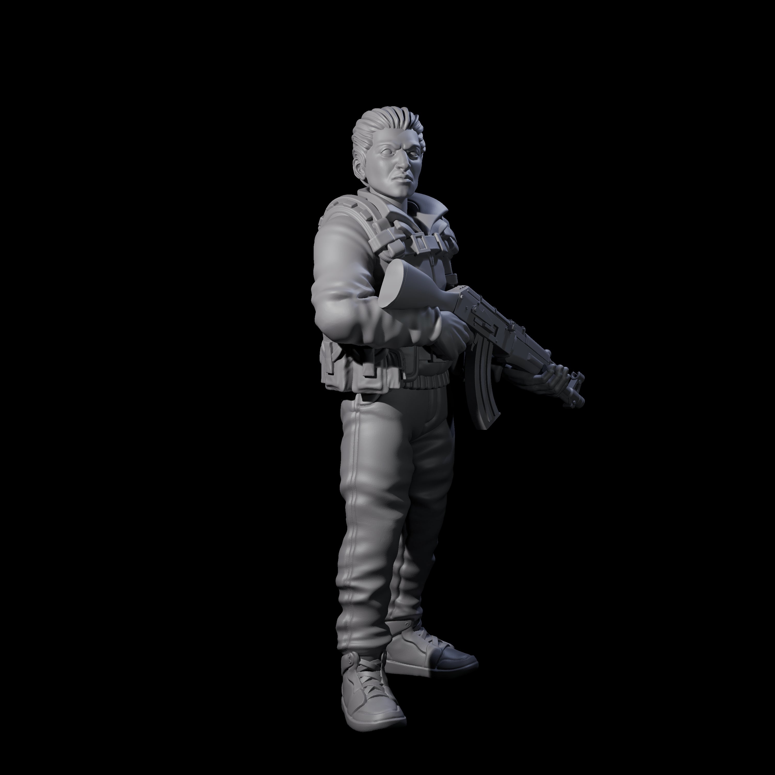 Scummy Russian Mercenary C Miniature for Dungeons and Dragons, Pathfinder or other TTRPGs