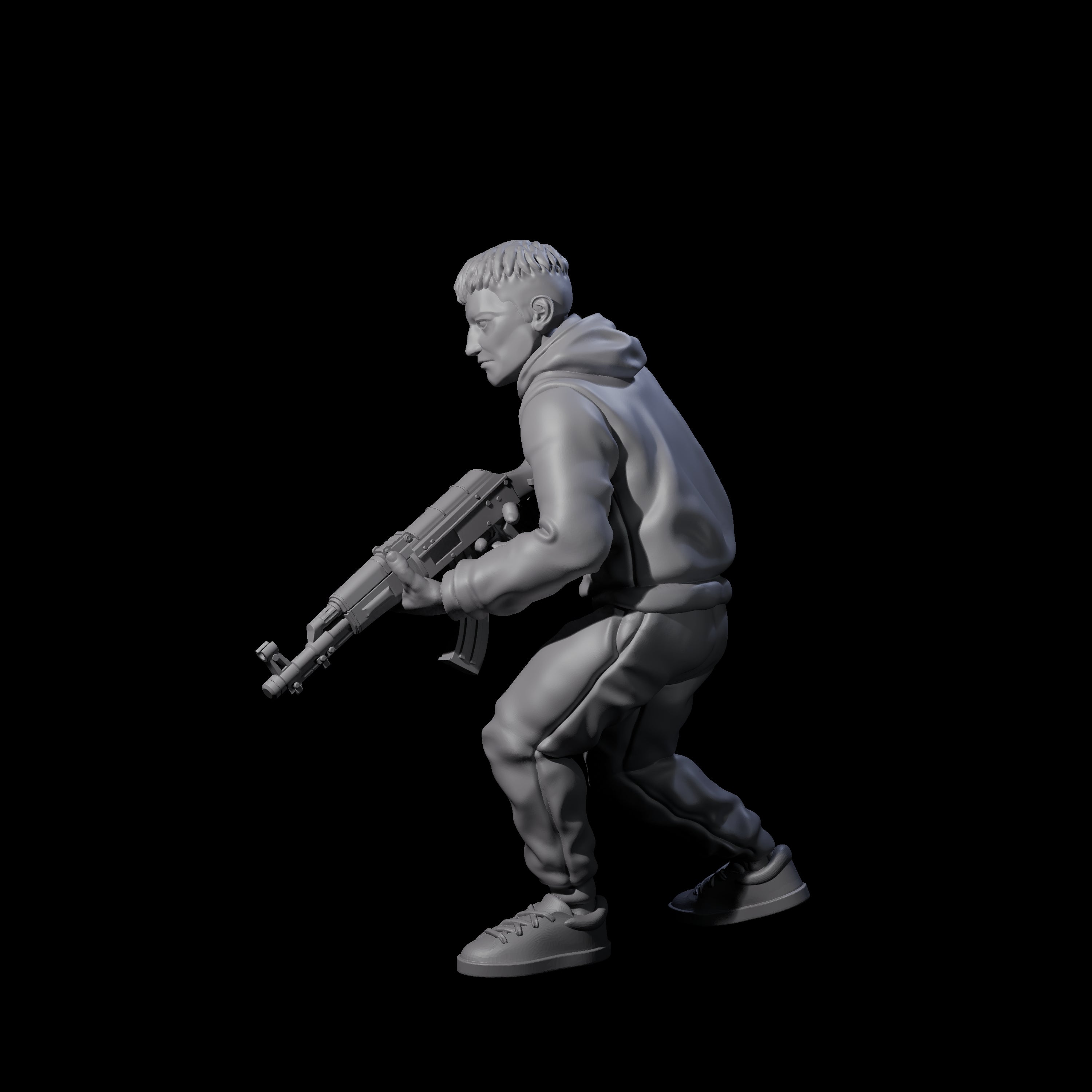 Scummy Russian Mercenary D Miniature for Dungeons and Dragons, Pathfinder or other TTRPGs