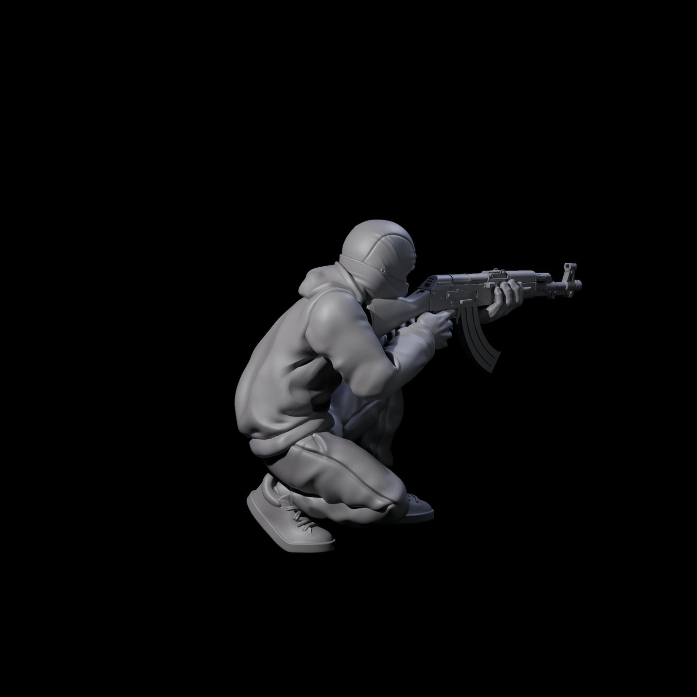 Scummy Russian Mercenary E Miniature for Dungeons and Dragons, Pathfinder or other TTRPGs