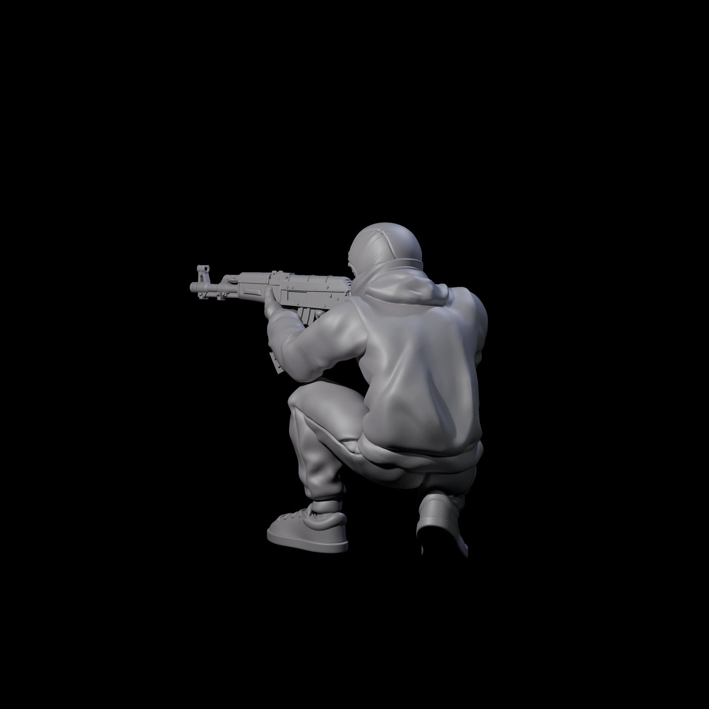 Scummy Russian Mercenary E Miniature for Dungeons and Dragons, Pathfinder or other TTRPGs