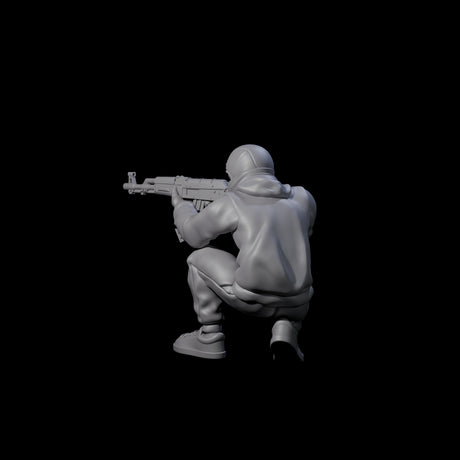Scummy Russian Mercenary E Miniature for Dungeons and Dragons, Pathfinder or other TTRPGs