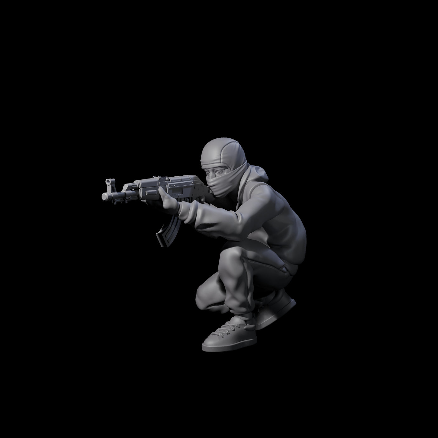 Scummy Russian Mercenary E Miniature for Dungeons and Dragons, Pathfinder or other TTRPGs