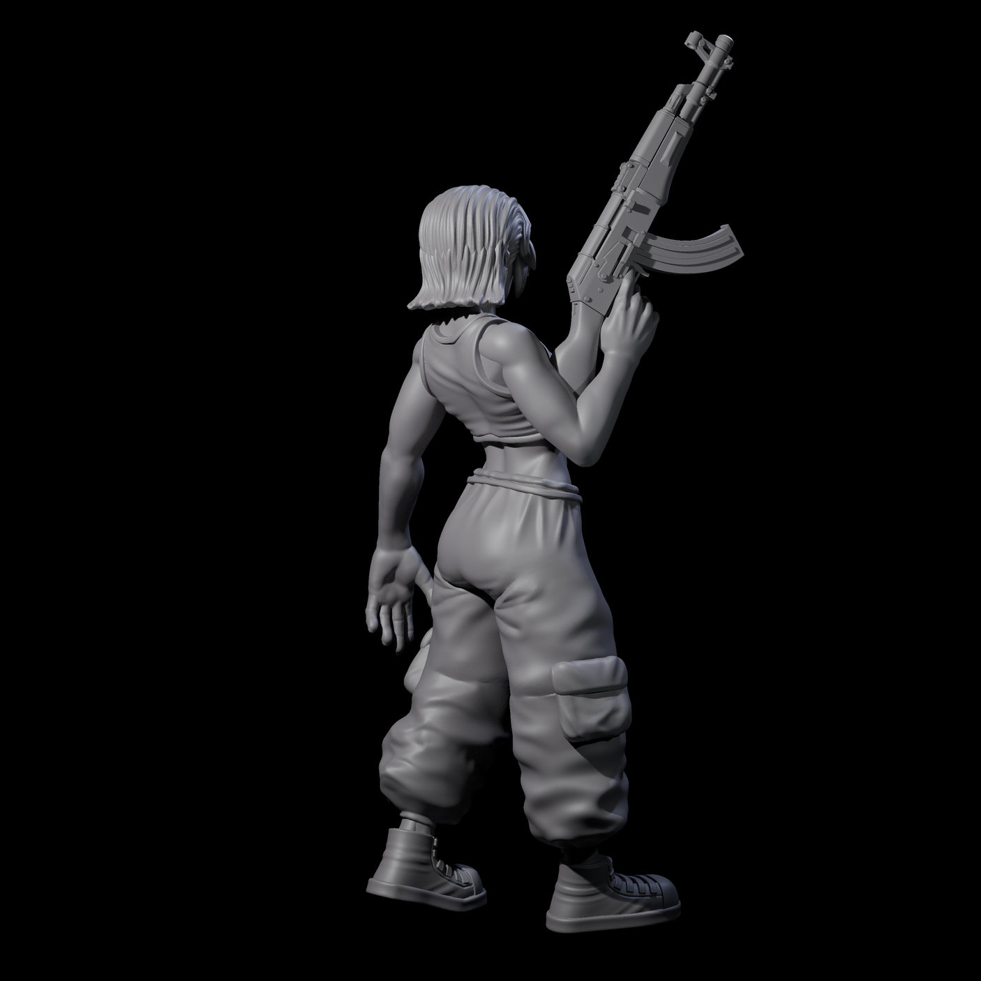 Scummy Russian Mercenary F Miniature for Dungeons and Dragons, Pathfinder or other TTRPGs