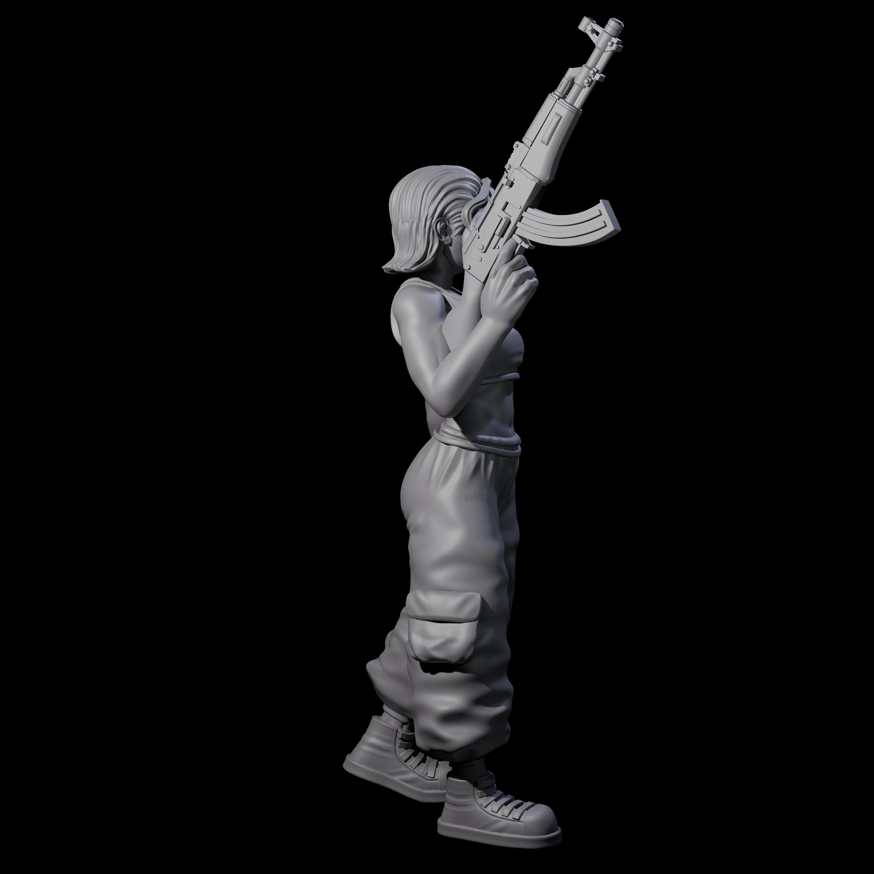 Scummy Russian Mercenary F Miniature for Dungeons and Dragons, Pathfinder or other TTRPGs