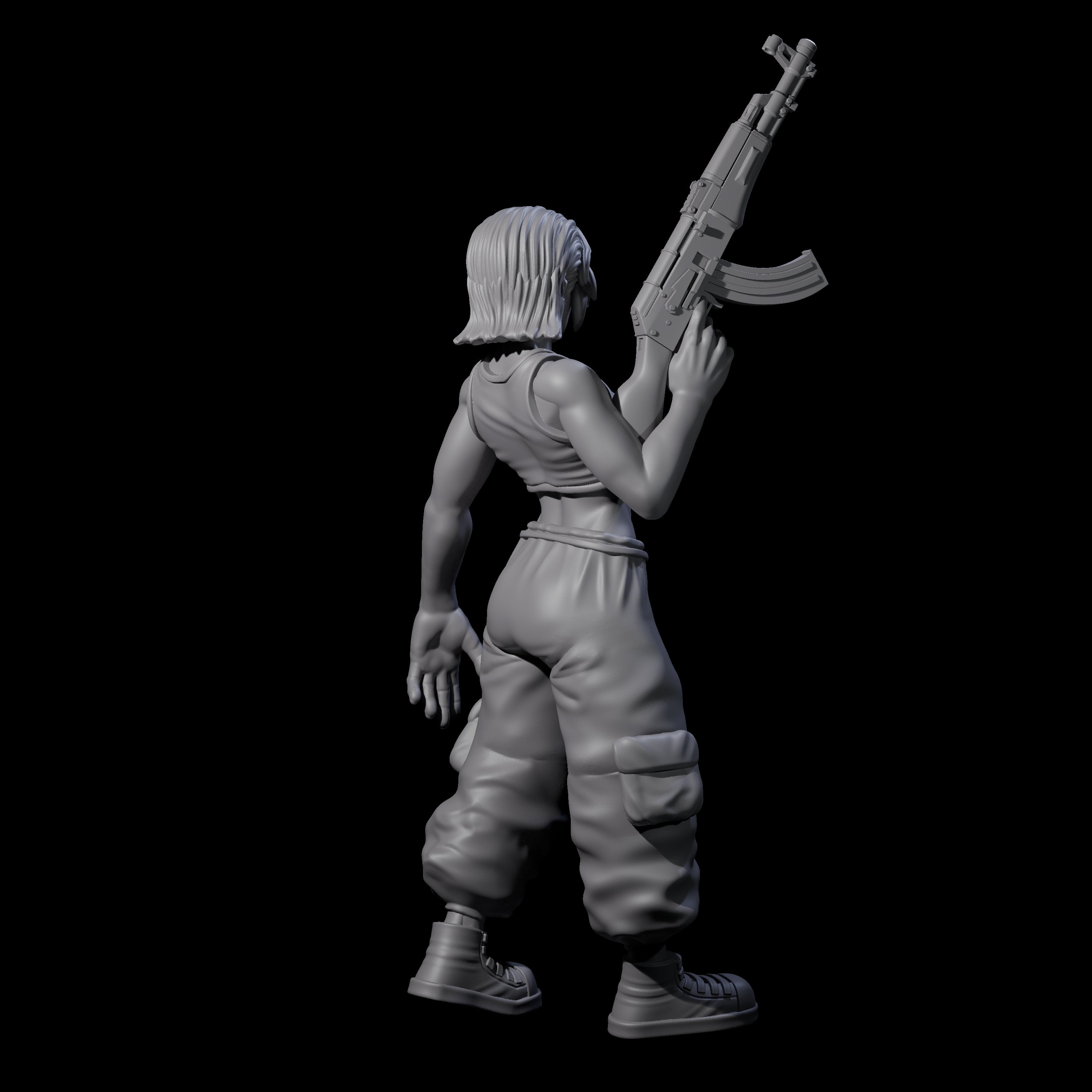 Scummy Russian Mercenary F Miniature for Dungeons and Dragons, Pathfinder or other TTRPGs