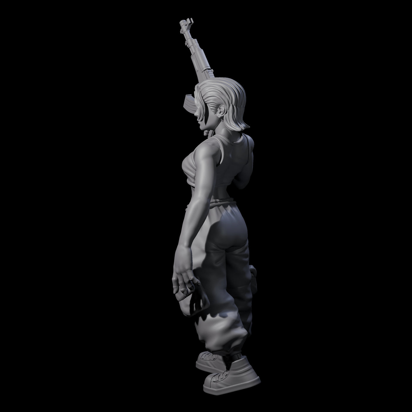Scummy Russian Mercenary F Miniature for Dungeons and Dragons, Pathfinder or other TTRPGs
