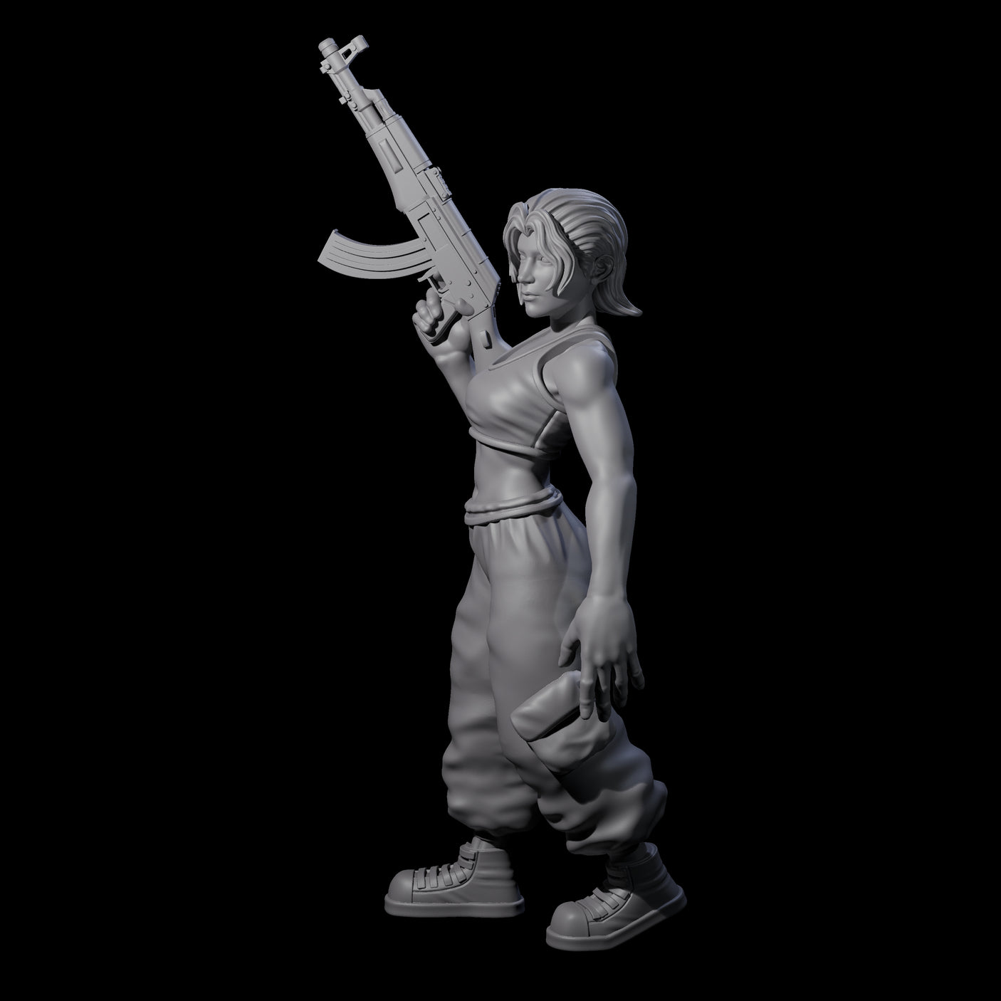 Scummy Russian Mercenary F Miniature for Dungeons and Dragons, Pathfinder or other TTRPGs
