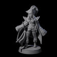 Scurvy Pirate Captain Miniature for Dungeons and Dragons, Pathfinder or other TTRPGs