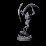 Scythe Wielding Velstrac A Miniature for Dungeons and Dragons, Pathfinder or other TTRPGs