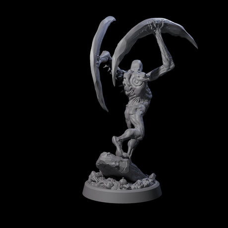 Scythe Wielding Velstrac A Miniature for Dungeons and Dragons, Pathfinder or other TTRPGs