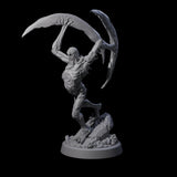 Scythe Wielding Velstrac A Miniature for Dungeons and Dragons, Pathfinder or other TTRPGs