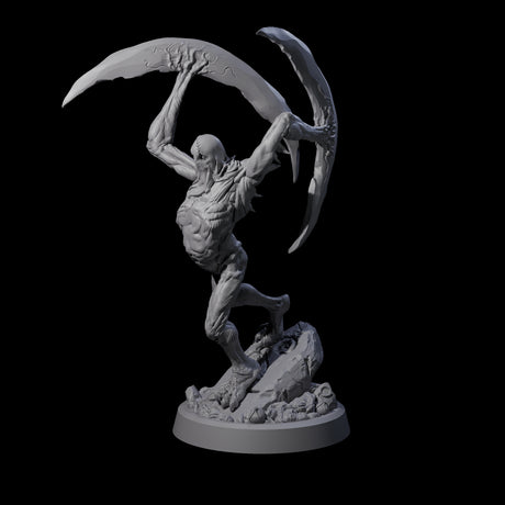 Scythe Wielding Velstrac A Miniature for Dungeons and Dragons, Pathfinder or other TTRPGs