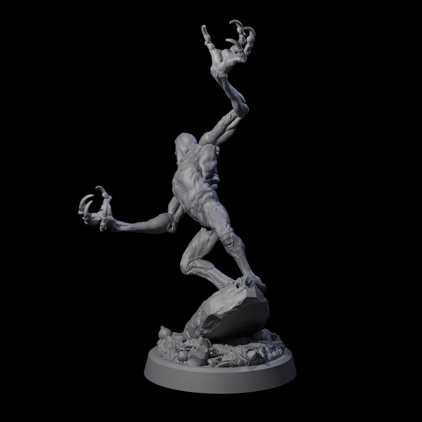 Scythe Wielding Velstrac B Miniature for Dungeons and Dragons, Pathfinder or other TTRPGs