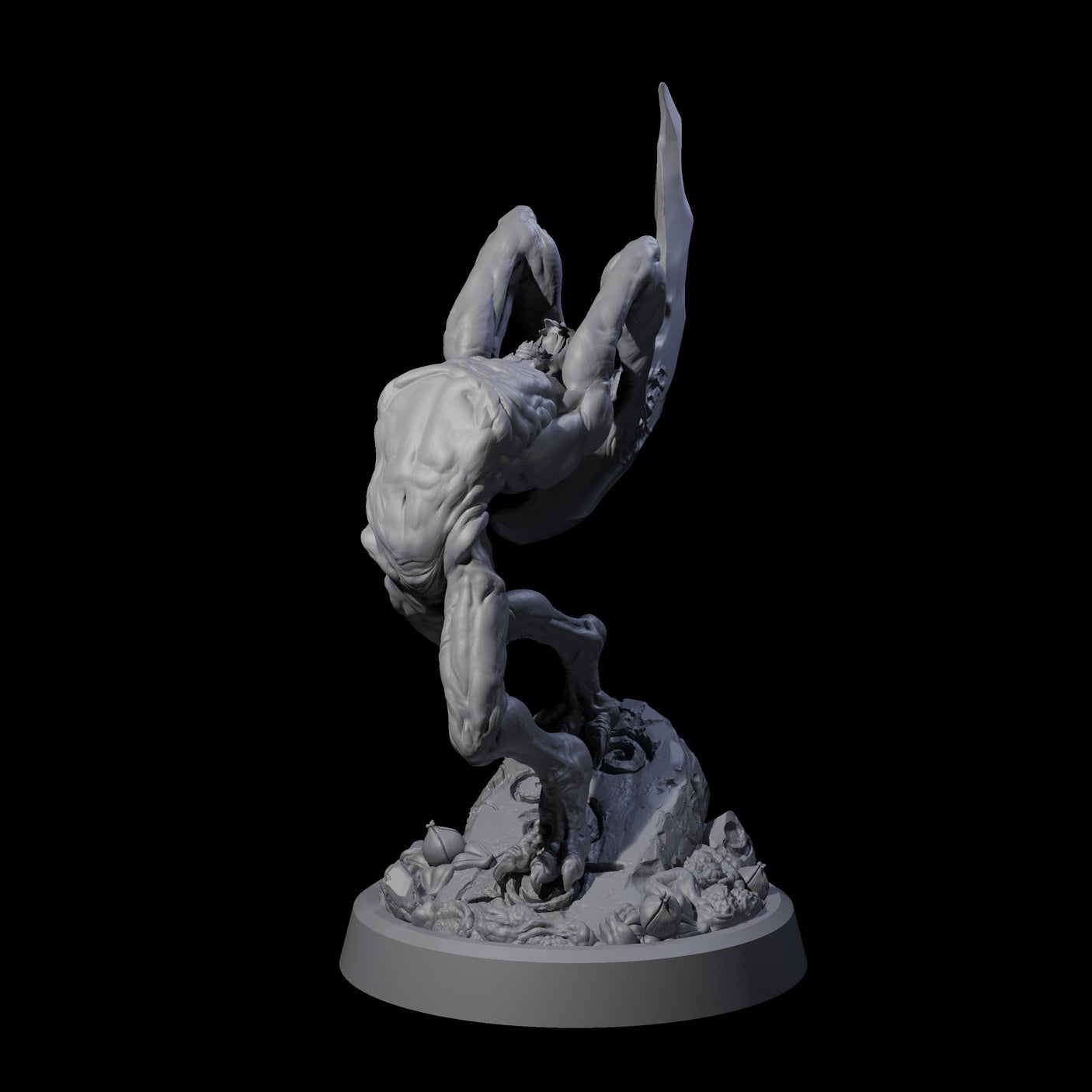 Scythe Wielding Velstrac C Miniature for Dungeons and Dragons, Pathfinder or other TTRPGs
