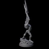 Scythe Wielding Velstrac D Miniature for Dungeons and Dragons, Pathfinder or other TTRPGs