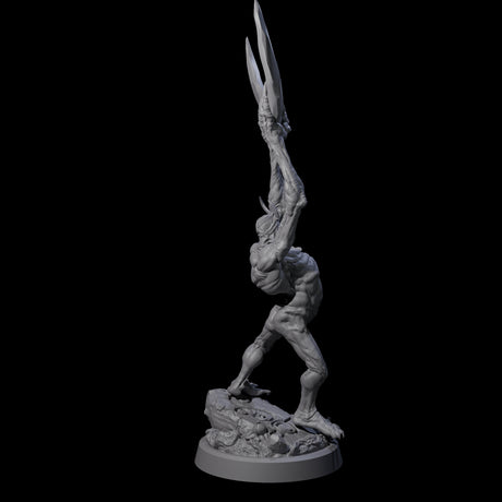 Scythe Wielding Velstrac D Miniature for Dungeons and Dragons, Pathfinder or other TTRPGs