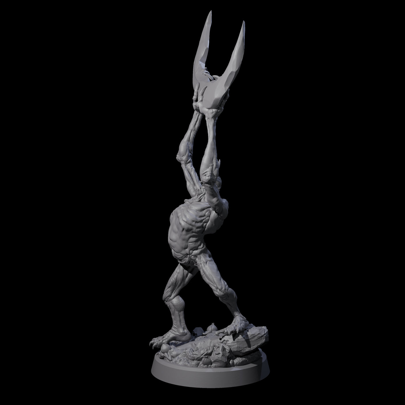 Scythe Wielding Velstrac D Miniature for Dungeons and Dragons, Pathfinder or other TTRPGs