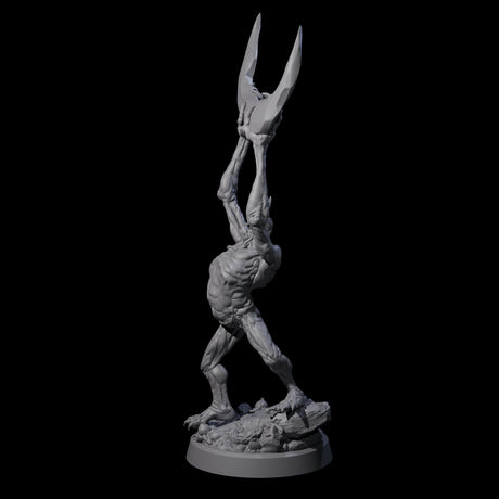 Scythe Wielding Velstrac D Miniature for Dungeons and Dragons, Pathfinder or other TTRPGs