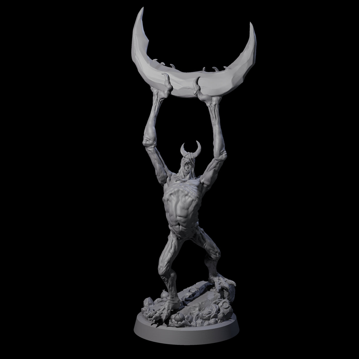 Scythe Wielding Velstrac D Miniature for Dungeons and Dragons, Pathfinder or other TTRPGs