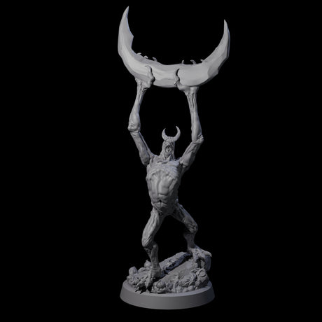 Scythe Wielding Velstrac D Miniature for Dungeons and Dragons, Pathfinder or other TTRPGs