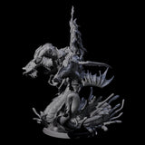 Sea Elf Deeplord Miniature for Dungeons and Dragons, Pathfinder or other TTRPGs