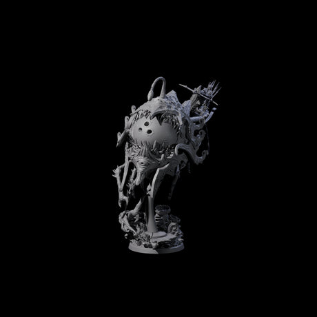 Sea Elf Piloting an Abyssal Lanternfish A Miniature for Dungeons and Dragons, Pathfinder or other TTRPGs