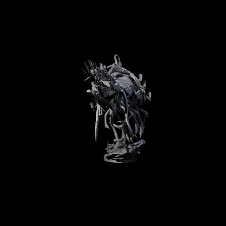 Sea Elf Piloting an Abyssal Lanternfish A Miniature for Dungeons and Dragons, Pathfinder or other TTRPGs