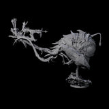 Sea Elf Piloting an Abyssal Lanternfish B Miniature for Dungeons and Dragons, Pathfinder or other TTRPGs