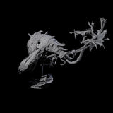 Sea Elf Piloting an Abyssal Lanternfish B Miniature for Dungeons and Dragons, Pathfinder or other TTRPGs