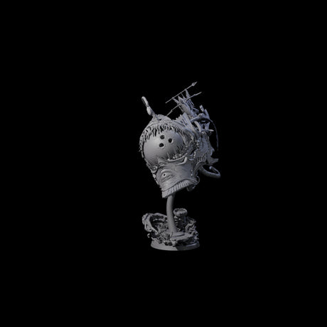 Sea Elf Piloting an Abyssal Lanternfish C Miniature for Dungeons and Dragons, Pathfinder or other TTRPGs