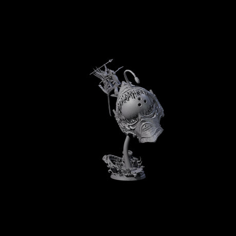 Sea Elf Piloting an Abyssal Lanternfish C Miniature for Dungeons and Dragons, Pathfinder or other TTRPGs