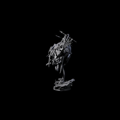 Sea Elf Piloting an Abyssal Lanternfish C Miniature for Dungeons and Dragons, Pathfinder or other TTRPGs
