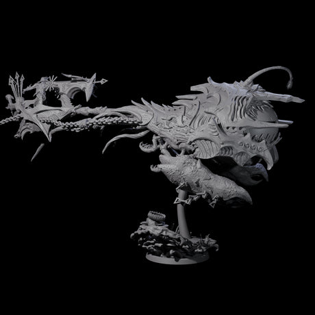 Sea Elf Piloting an Abyssal Lanternfish D Miniature for Dungeons and Dragons, Pathfinder or other TTRPGs