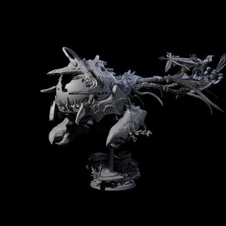 Sea Elf Piloting an Abyssal Lanternfish D Miniature for Dungeons and Dragons, Pathfinder or other TTRPGs