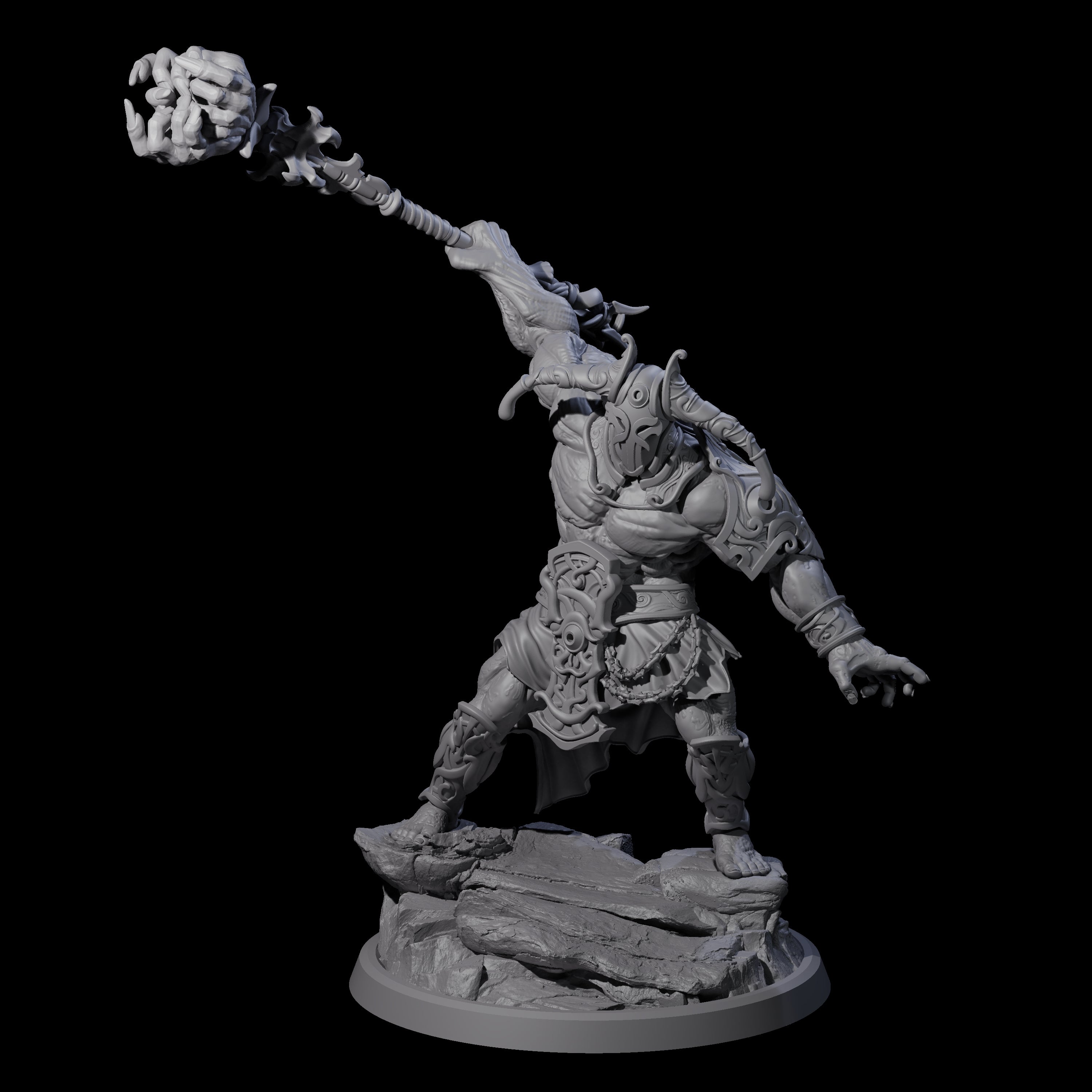 Sea Giant Sentinal B Miniature for Dungeons and Dragons, Pathfinder or other TTRPGs