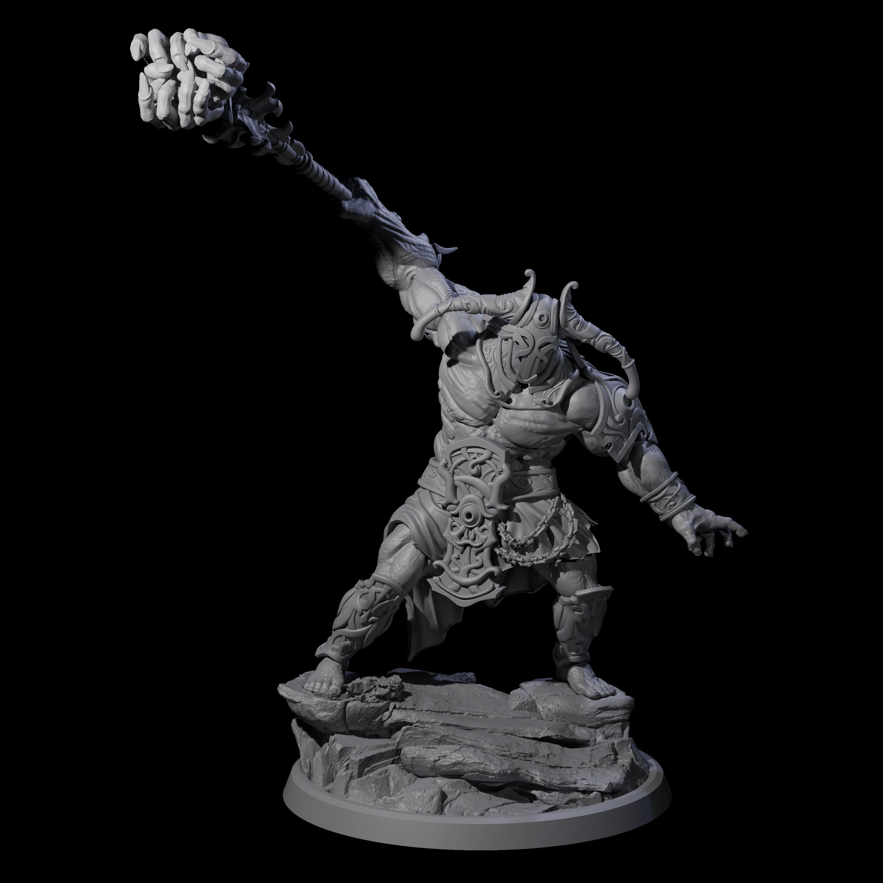 Sea Giant Sentinal B Miniature for Dungeons and Dragons, Pathfinder or other TTRPGs